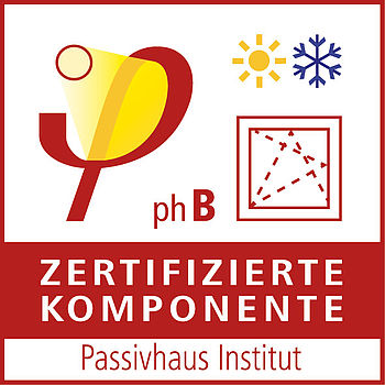 Siegel zeritifizierte Komponente Passivhaus